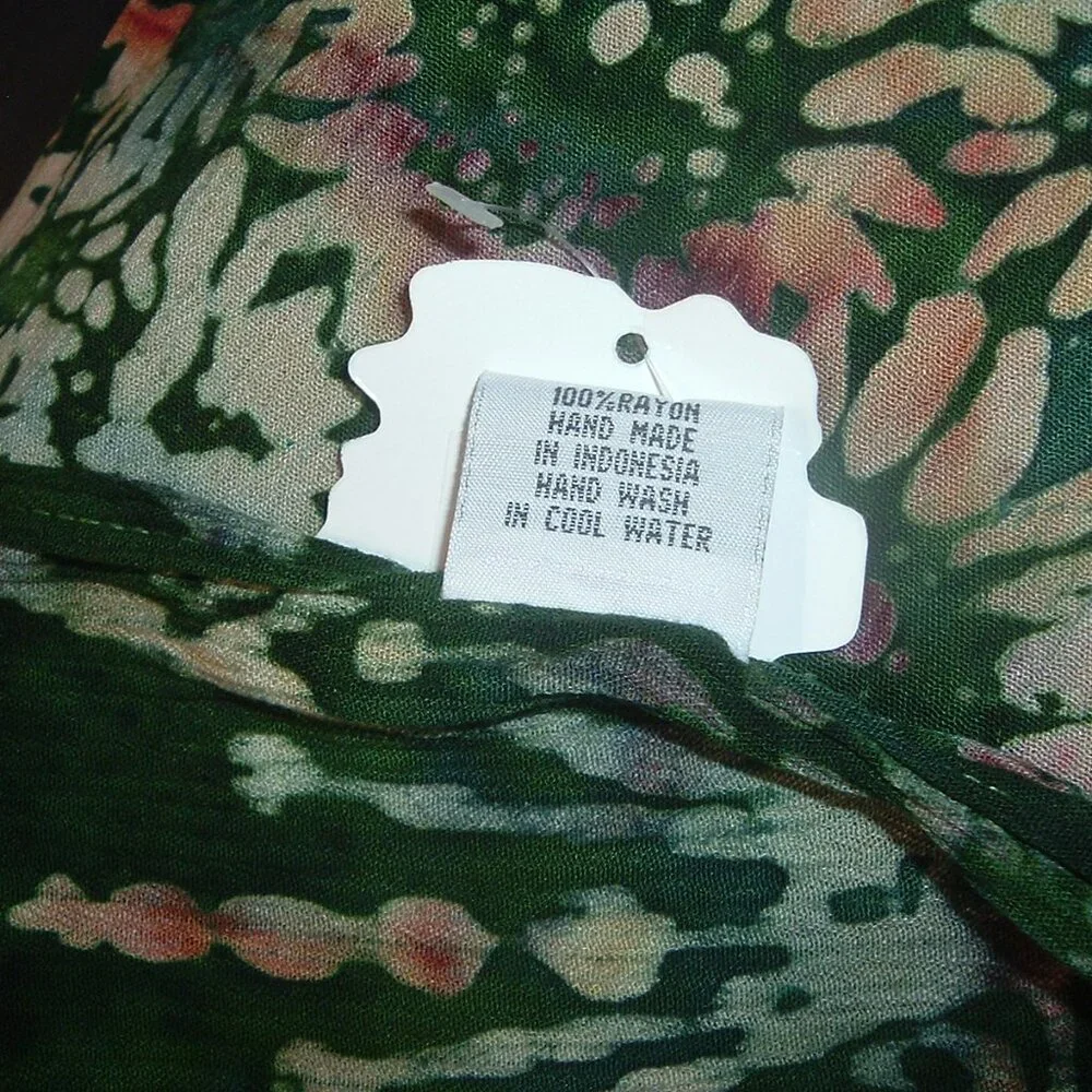 NWT Batik Scarf Wrap Nusa Indonesia - 61